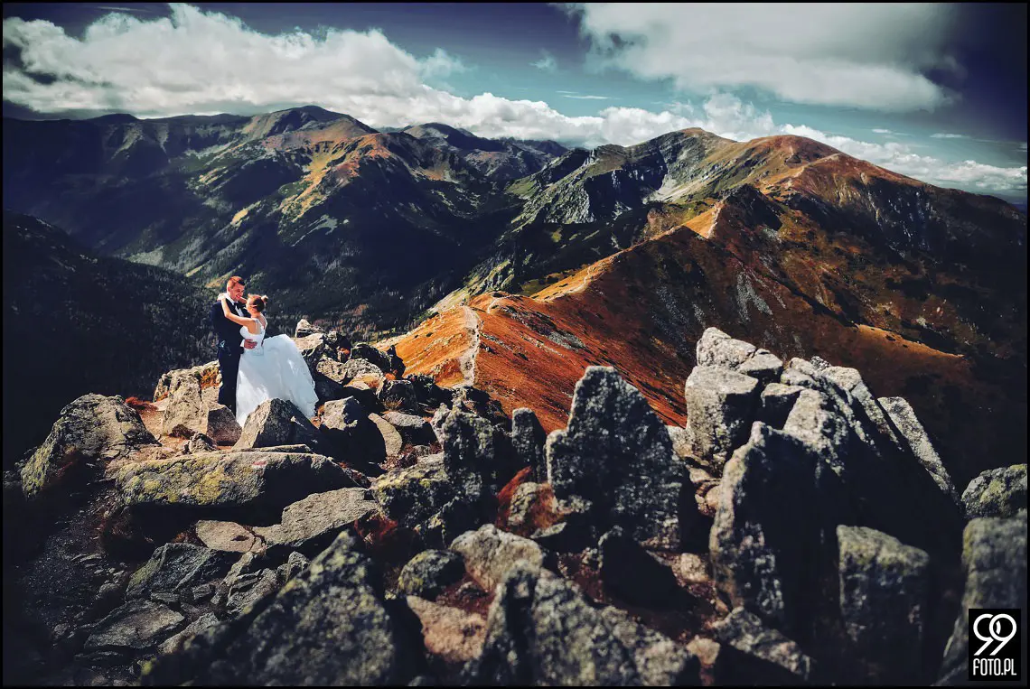 Opactwo Cystersów Mogiła, Plener ślubny Czarny Staw Gąsienicowy, Sesja zdjęciowa Kasprowy Wierch