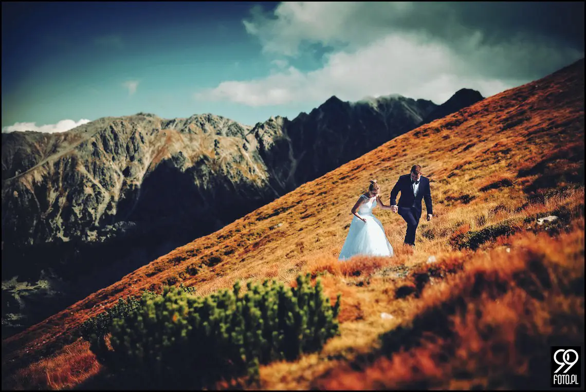 Opactwo Cystersów Mogiła, Plener ślubny Czarny Staw Gąsienicowy, Sesja zdjęciowa Kasprowy Wierch