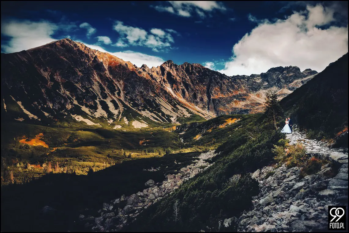 Opactwo Cystersów Mogiła, Plener ślubny Czarny Staw Gąsienicowy, Sesja zdjęciowa Kasprowy Wierch