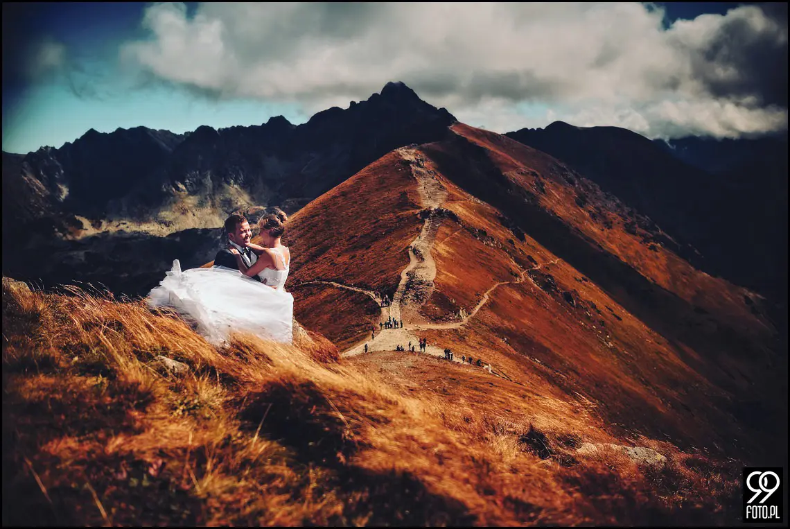 Opactwo Cystersów Mogiła, Plener ślubny Czarny Staw Gąsienicowy, Sesja zdjęciowa Kasprowy Wierch