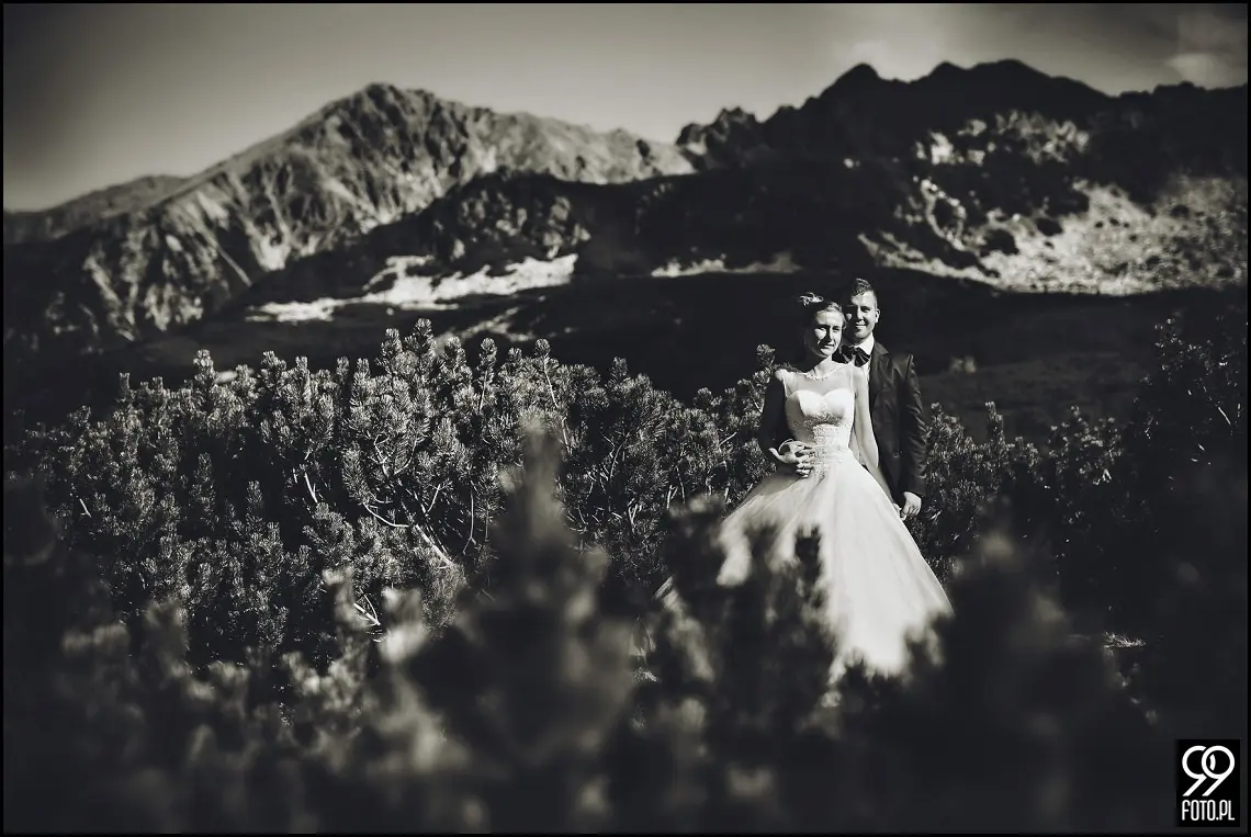 Opactwo Cystersów Mogiła, Plener ślubny Czarny Staw Gąsienicowy, Sesja zdjęciowa Kasprowy Wierch