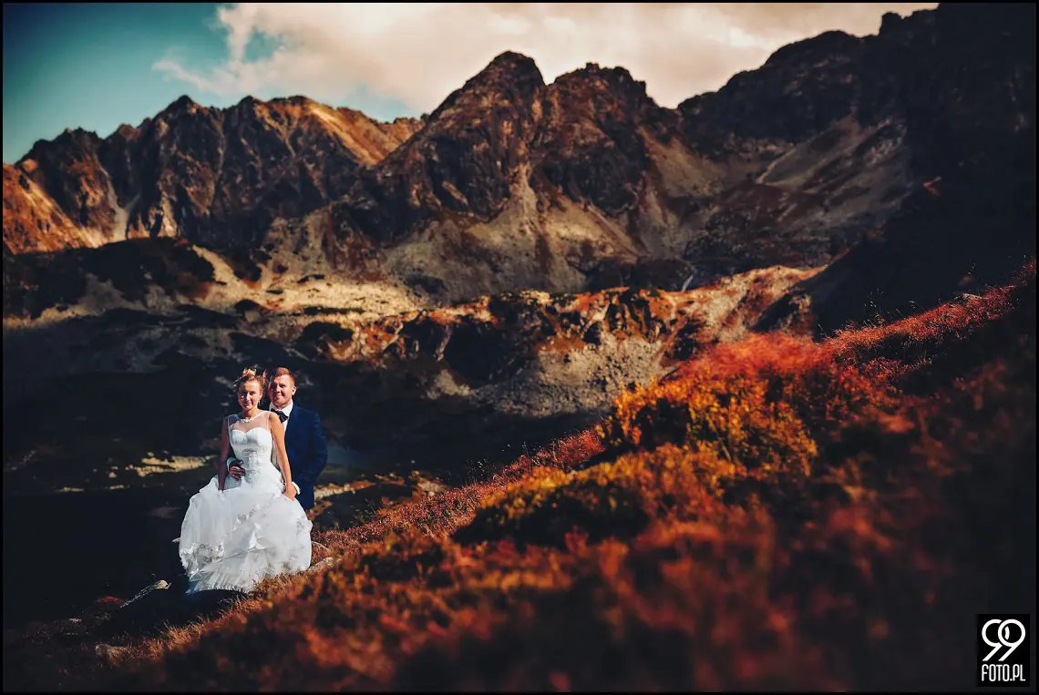 Opactwo Cystersów Mogiła, Plener ślubny Czarny Staw Gąsienicowy, Sesja zdjęciowa Kasprowy Wierch