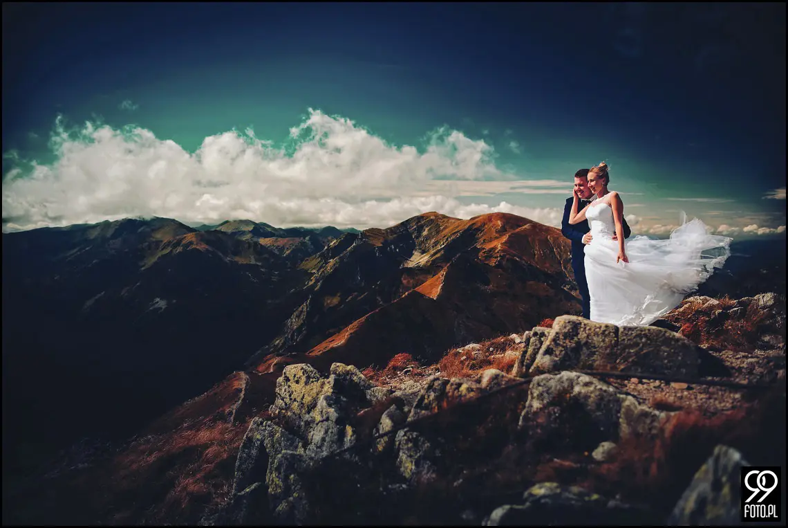 Opactwo Cystersów Mogiła, Plener ślubny Czarny Staw Gąsienicowy, Sesja zdjęciowa Kasprowy Wierch