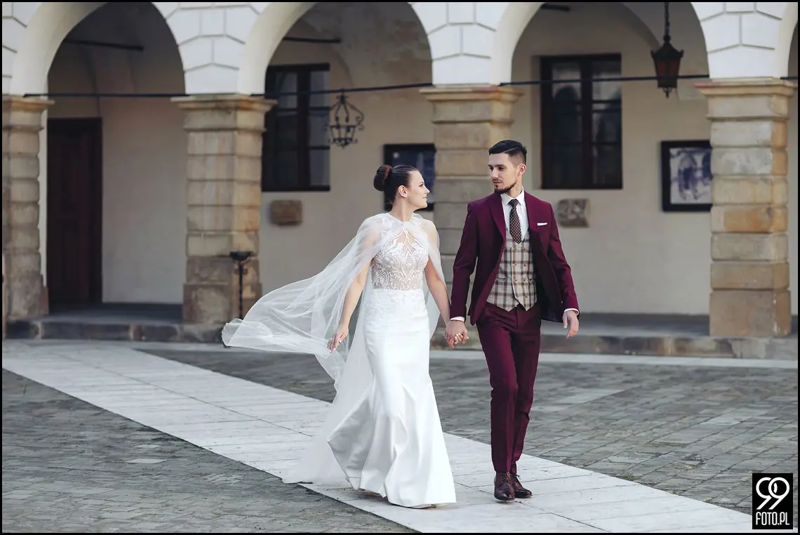 plener ślubny niepołomice, plener ślubny Zamek Króleski w Niepołomicach
