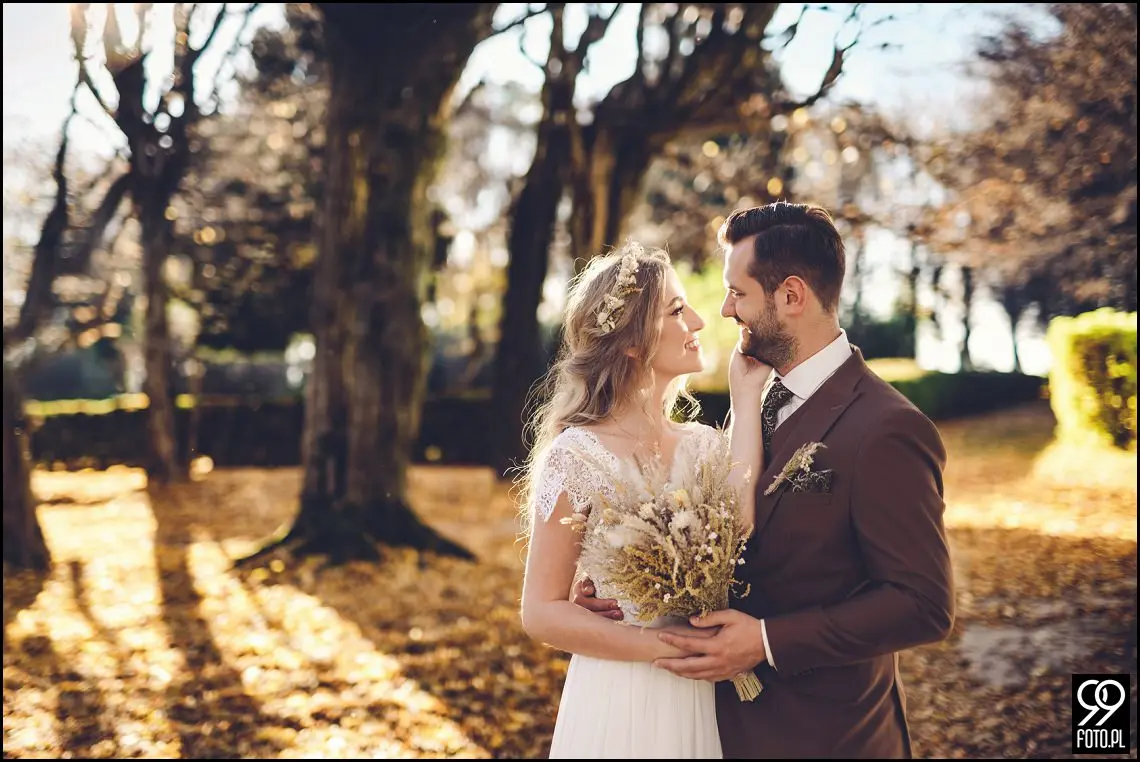 plener ślubny w Krakowie, Park Mogilany, Opactwo Benedyktynów Tyniec, sprawdzone miejsce plenerowe