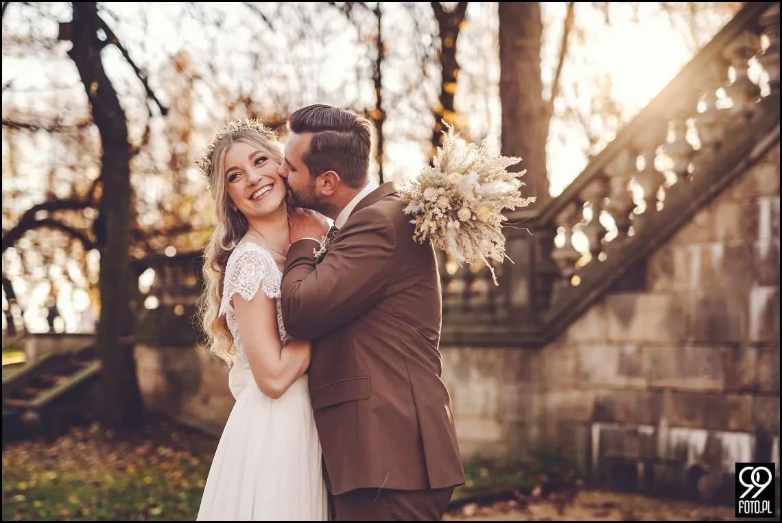 plener ślubny w Krakowie, Park Mogilany, Opactwo Benedyktynów Tyniec, sprawdzone miejsce plenerowe