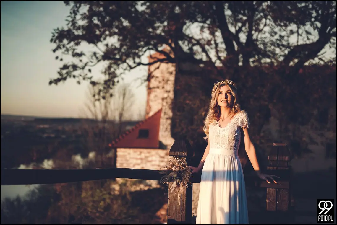 plener ślubny w Krakowie, Park Mogilany, Opactwo Benedyktynów Tyniec, sprawdzone miejsce plenerowe