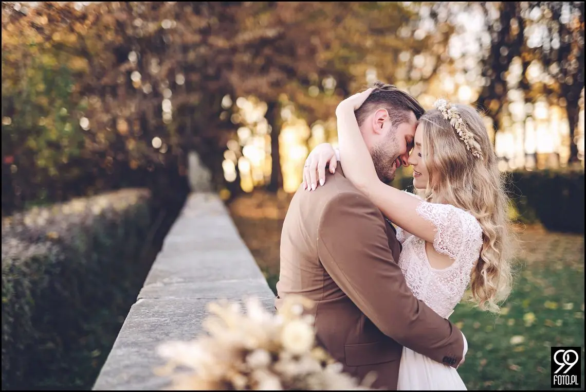 plener ślubny w Krakowie, Park Mogilany, Opactwo Benedyktynów Tyniec, sprawdzone miejsce plenerowe