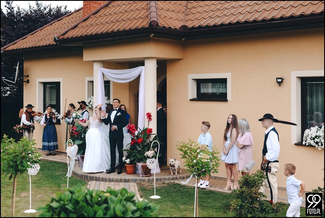 Dom weselny Oberwanka Łostówka, ślub w Beskidach