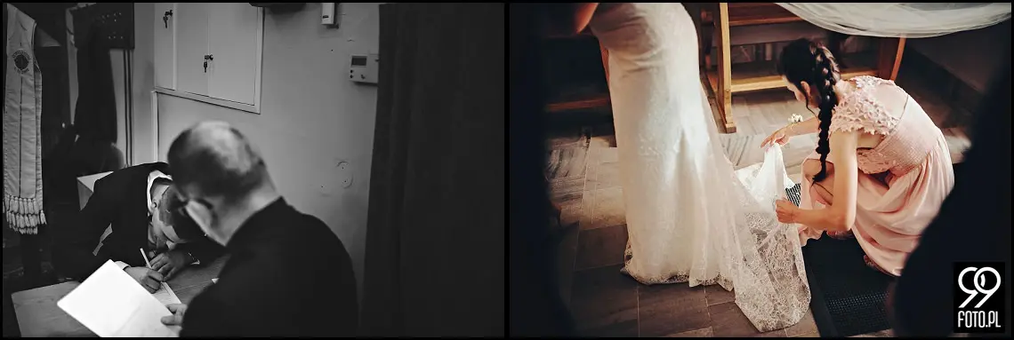 Reportaż ślubny Hotel Junior Kraków, fotograf na wesele Skawina