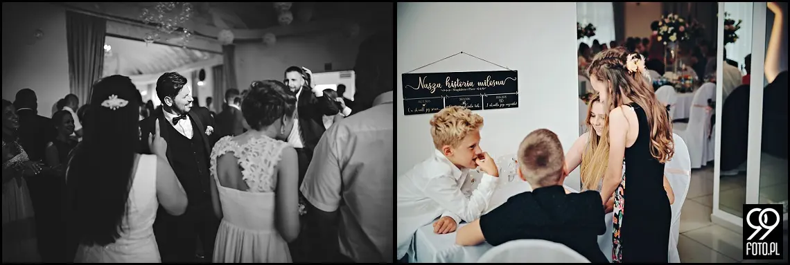 Reportaż ślubny Hotel Junior Kraków, fotograf na wesele Skawina