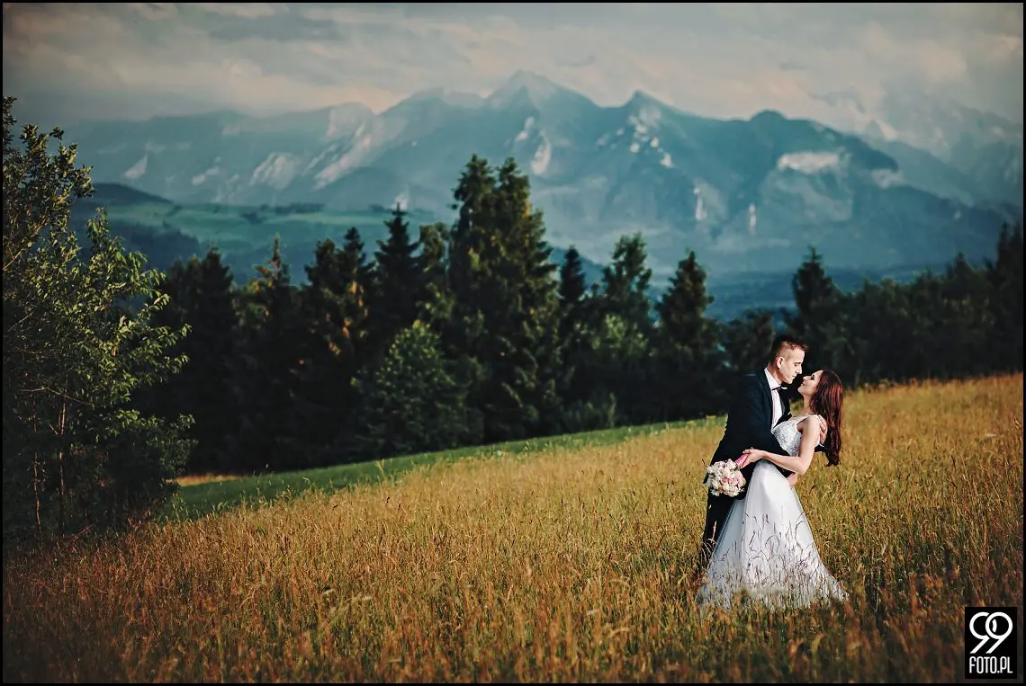 fotograf ślubny sucha beskidzka, restauracja magnolia budzów, sesja zdjęciowa tatry