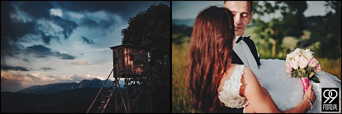 fotograf ślubny sucha beskidzka, restauracja magnolia budzów, sesja zdjęciowa tatry