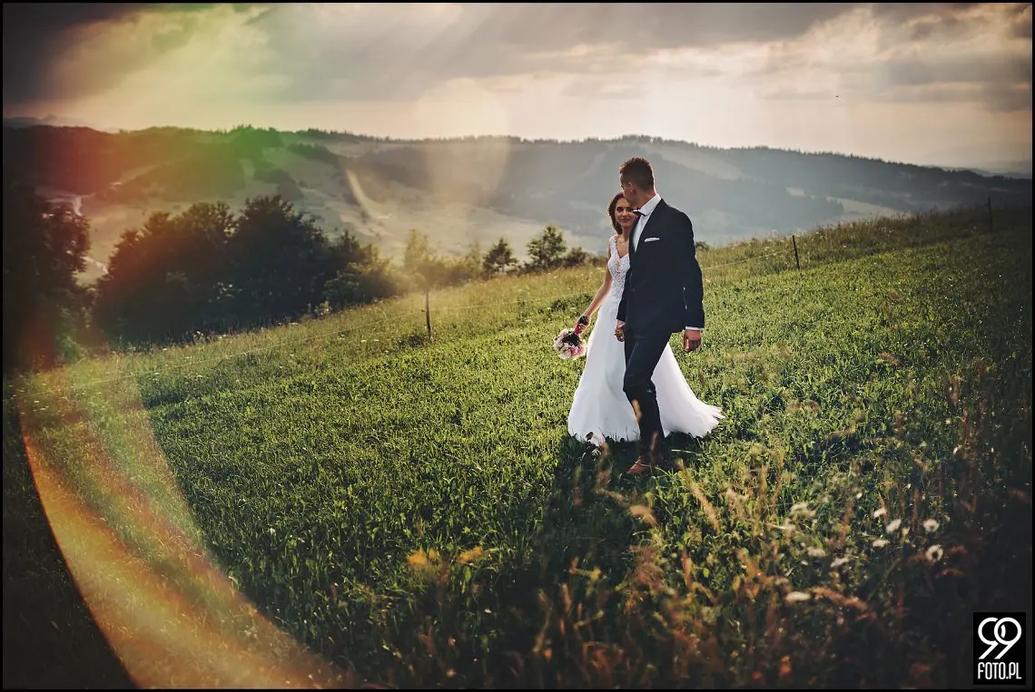 fotograf ślubny sucha beskidzka, restauracja magnolia budzów, sesja zdjęciowa tatry