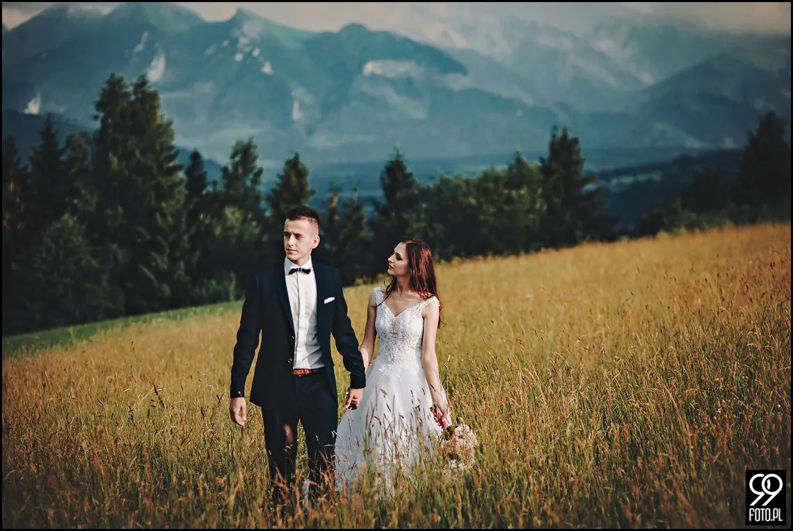 fotograf ślubny sucha beskidzka, restauracja magnolia budzów, sesja zdjęciowa tatry