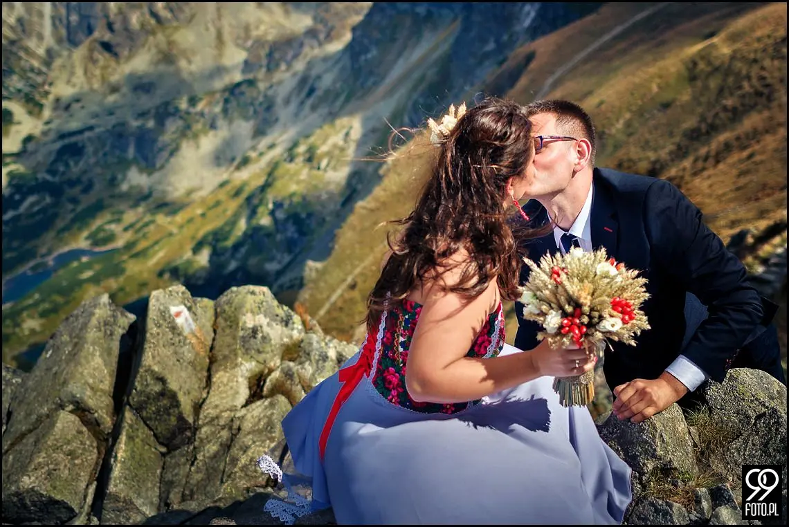 zdjęcia ślubne kasprowy wierch,plener ślubny zakopane