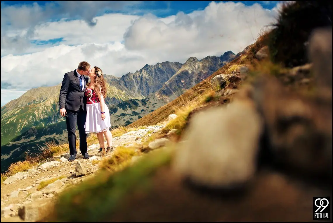 zdjęcia ślubne kasprowy wierch,plener ślubny zakopane