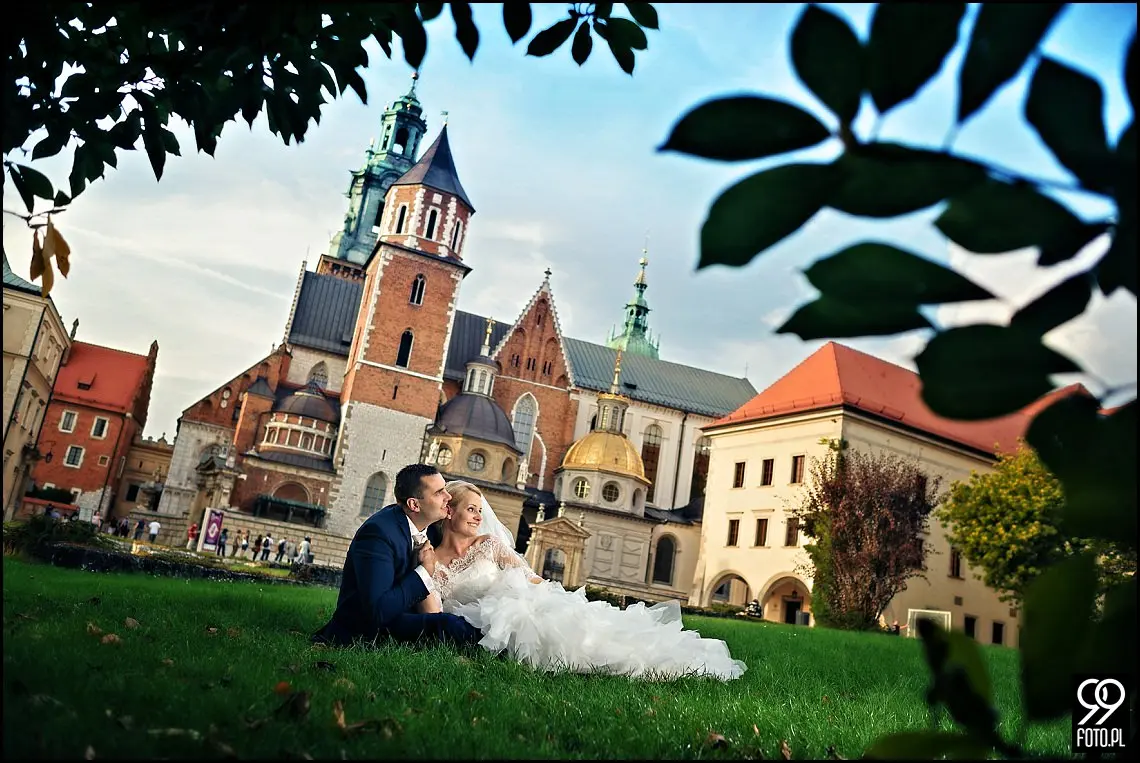 zdjęcia ślubne wawel,plener ślubny kopiec kościuszki