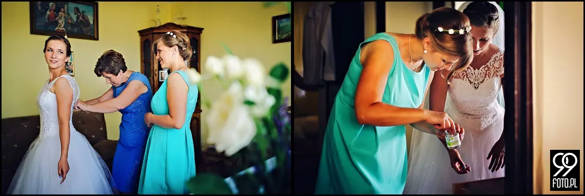 fotograf na wesele kraków,reportaż ślubny bolechowiece,dom weselny u niedźwiedzia