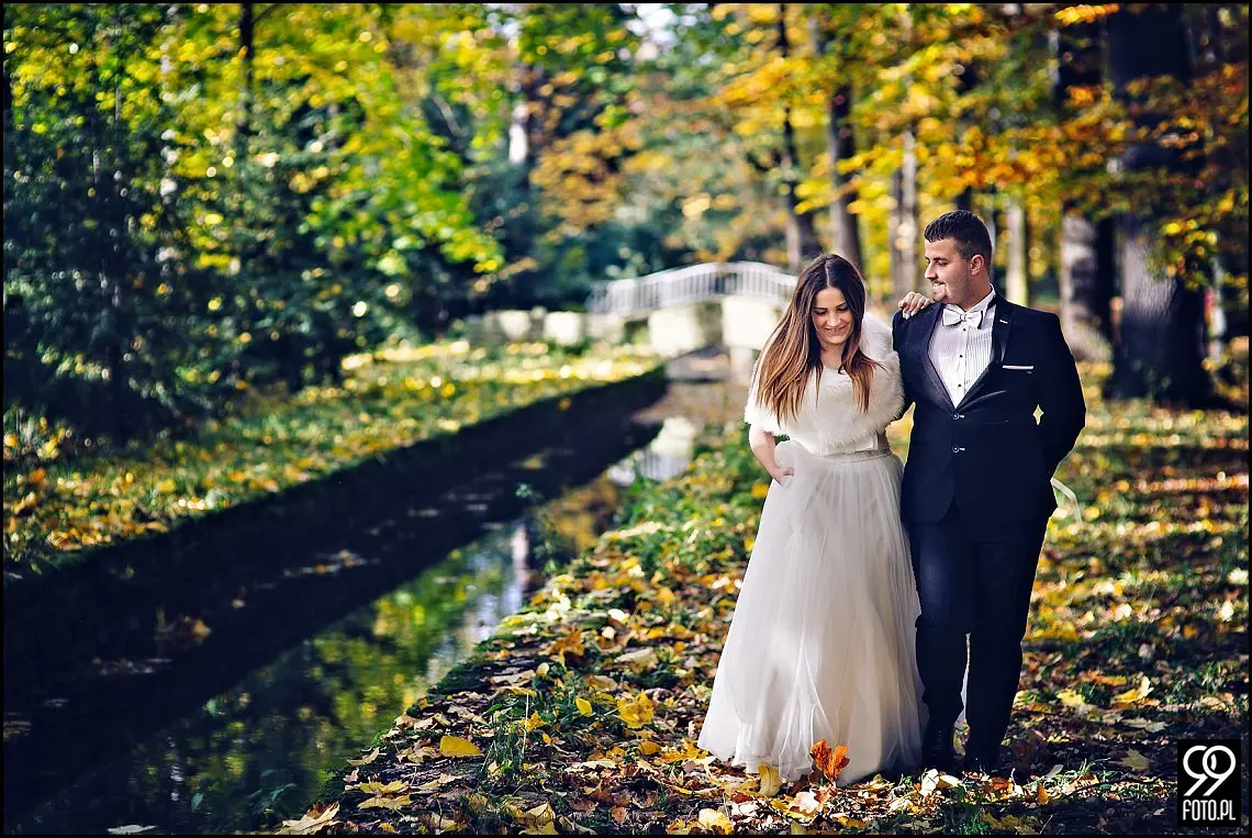 sesja ślubna park zamkowy Żywiec,sesja plenerowa w Żywcu