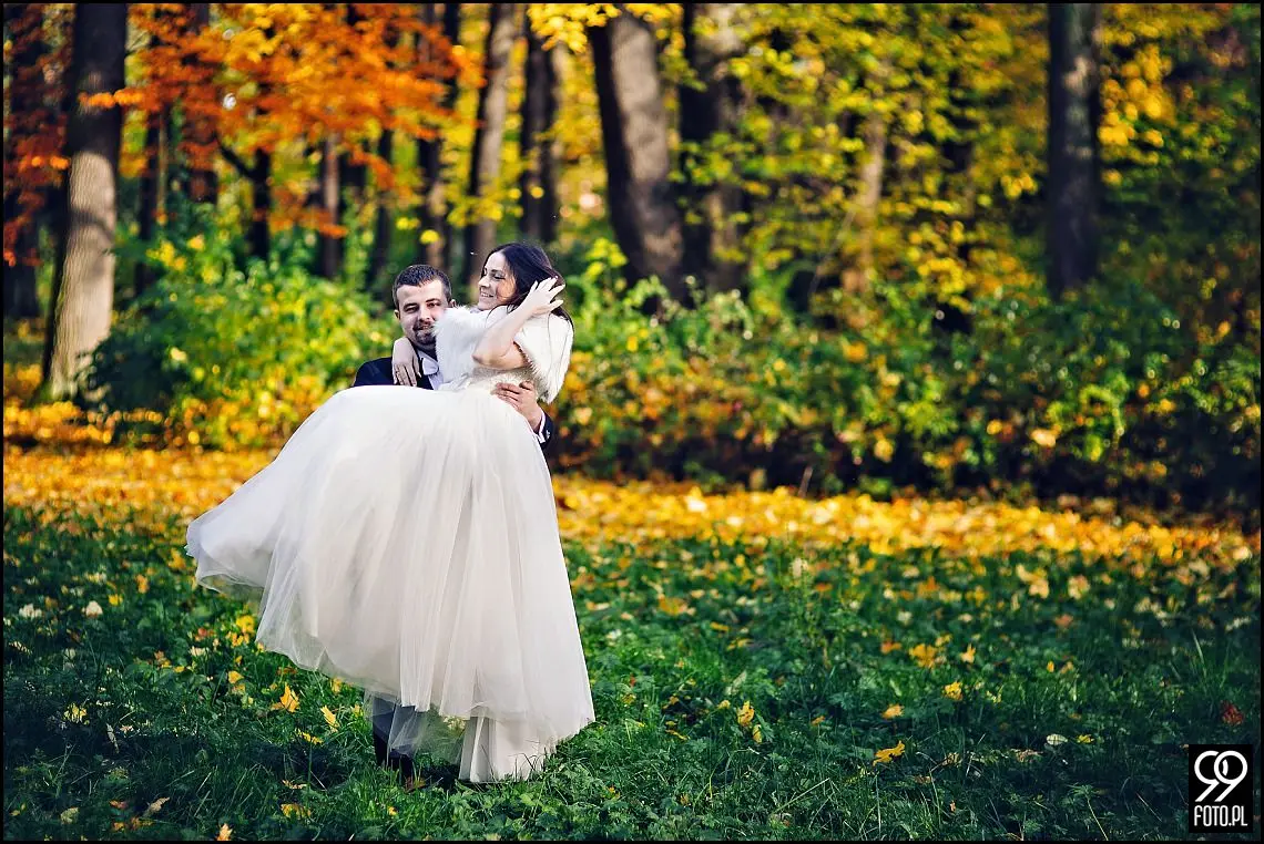 sesja ślubna park zamkowy Żywiec,sesja plenerowa w Żywcu