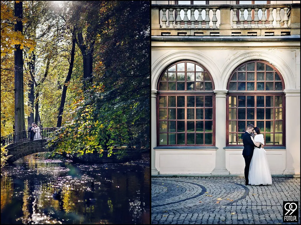 sesja ślubna park zamkowy Żywiec,sesja plenerowa w Żywcu
