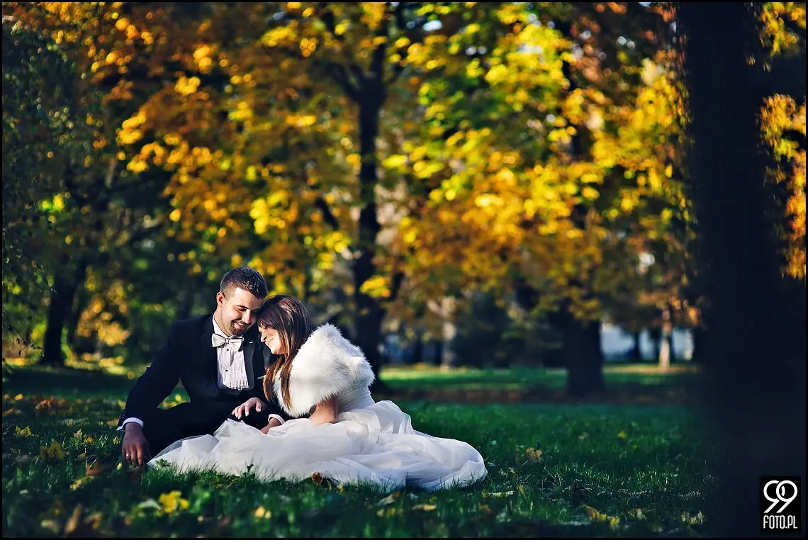 sesja ślubna park zamkowy Żywiec,sesja plenerowa w Żywcu