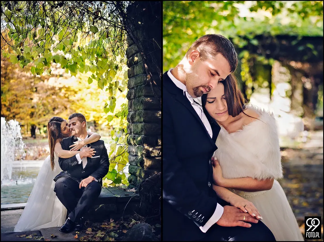 sesja ślubna park zamkowy Żywiec,sesja plenerowa w Żywcu