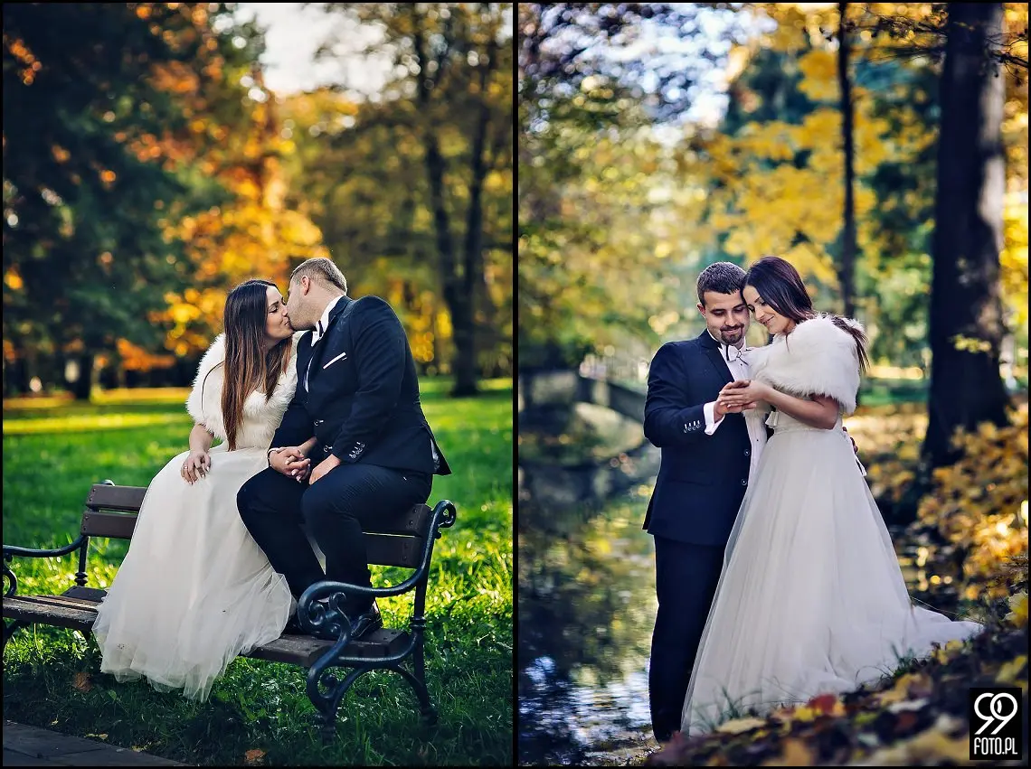 sesja ślubna park zamkowy Żywiec,sesja plenerowa w Żywcu