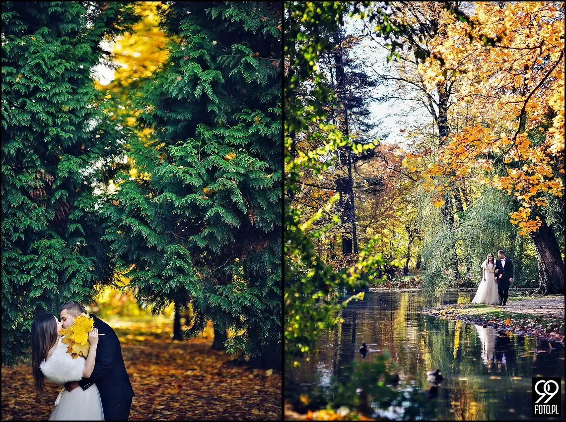 sesja ślubna park zamkowy Żywiec,sesja plenerowa w Żywcu
