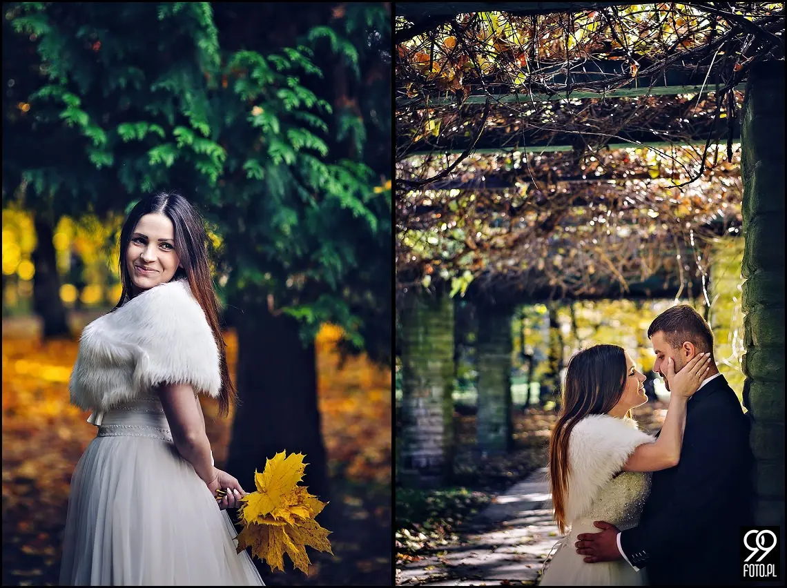 sesja ślubna park zamkowy Żywiec,sesja plenerowa w Żywcu