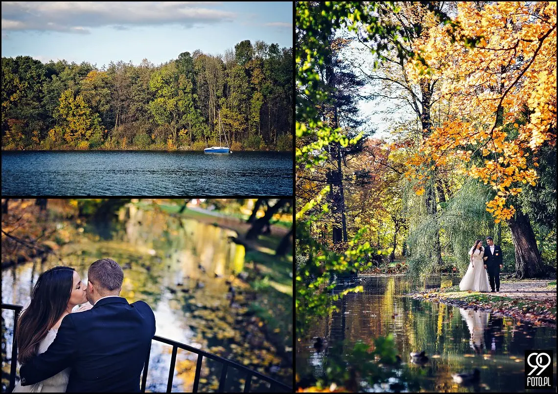 sesja ślubna park zamkowy Żywiec,sesja plenerowa w Żywcu