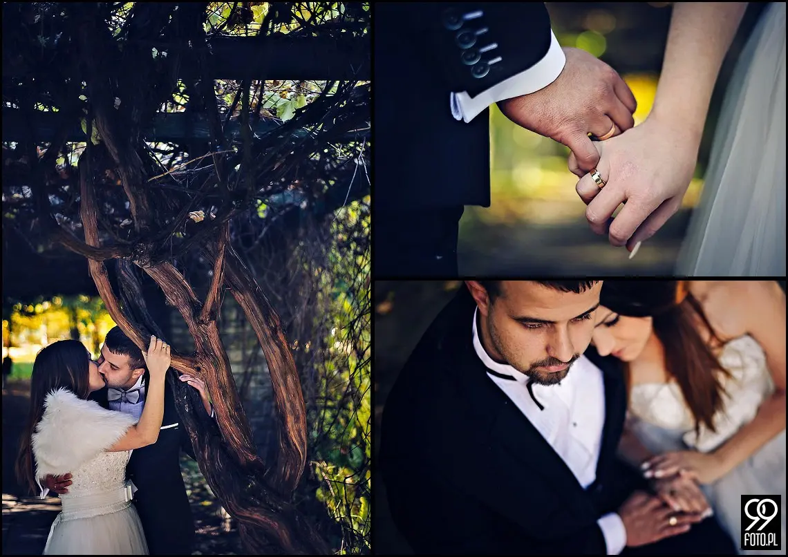 sesja ślubna park zamkowy Żywiec,sesja plenerowa w Żywcu