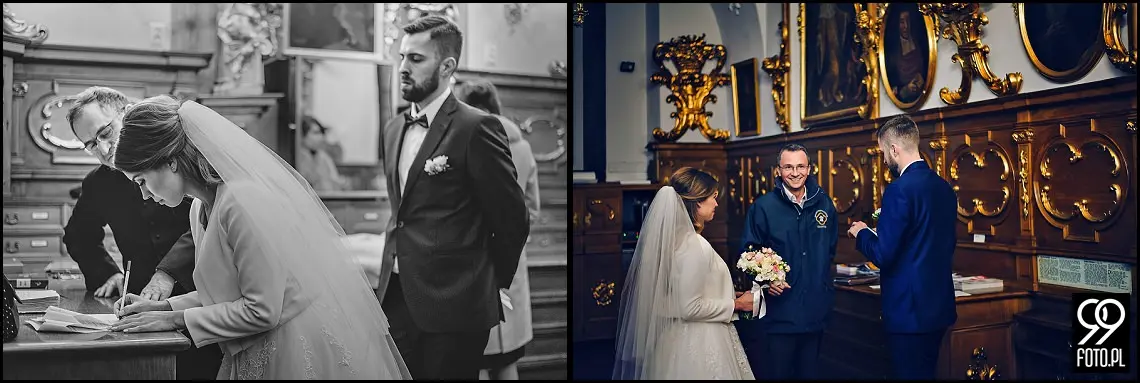 reportaż ślubny kościół Świętej anny kraków,zdjęcia ślubne hotel europejski