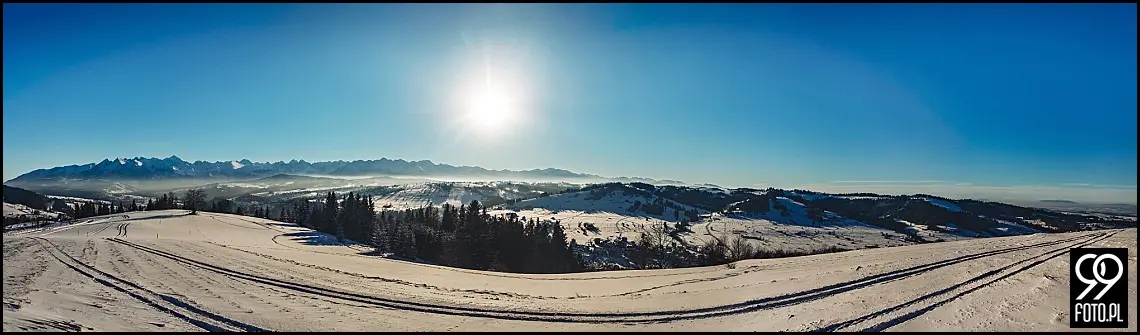 zimowa sesja ślubna w górach,plener ślubny czarna góra