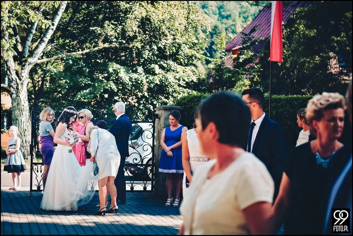 dekoracja sali weselnej,styl rustykalny,osp zawada,fotograf ślubny myślenice
