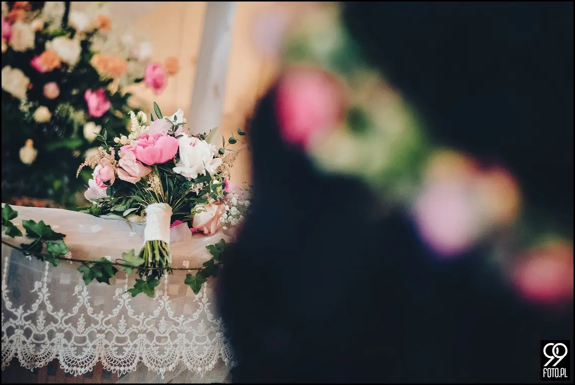 dekoracja sali weselnej,styl rustykalny,osp zawada,fotograf ślubny myślenice