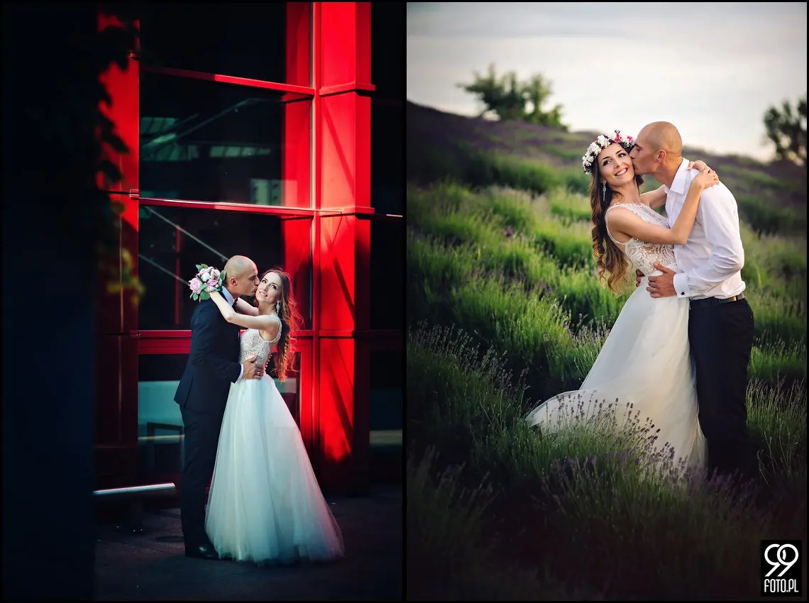 lawendowe pole pod krakowem,sesja ślubna kraków