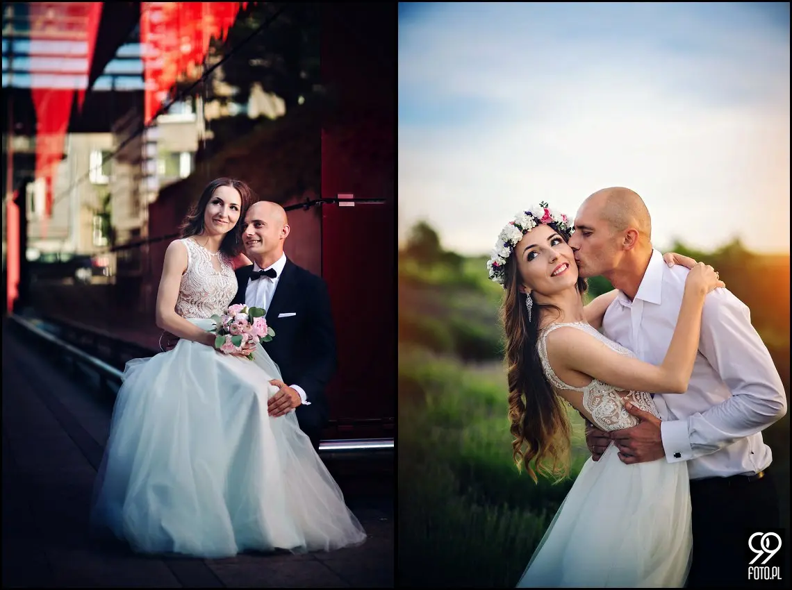 lawendowe pole pod krakowem,sesja ślubna kraków