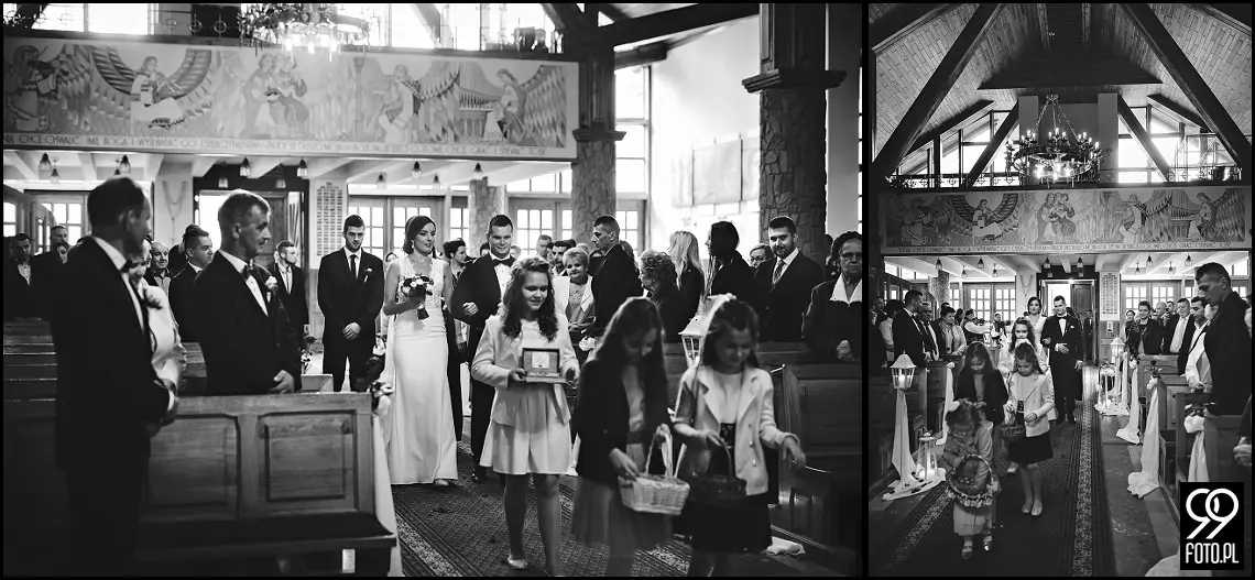 fotograf ślubny Rabka Zdrój, góralski klimat ślubny, wesele kabanos spytkowice