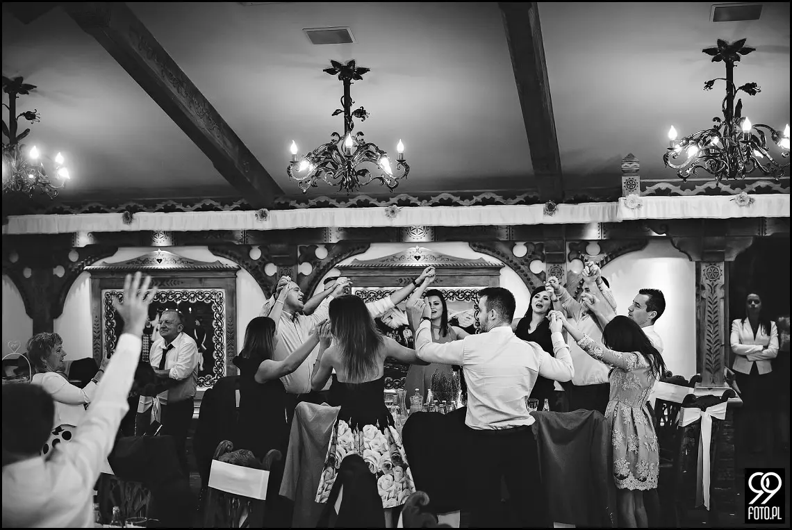 fotograf ślubny Rabka Zdrój, góralski klimat ślubny, wesele kabanos spytkowice