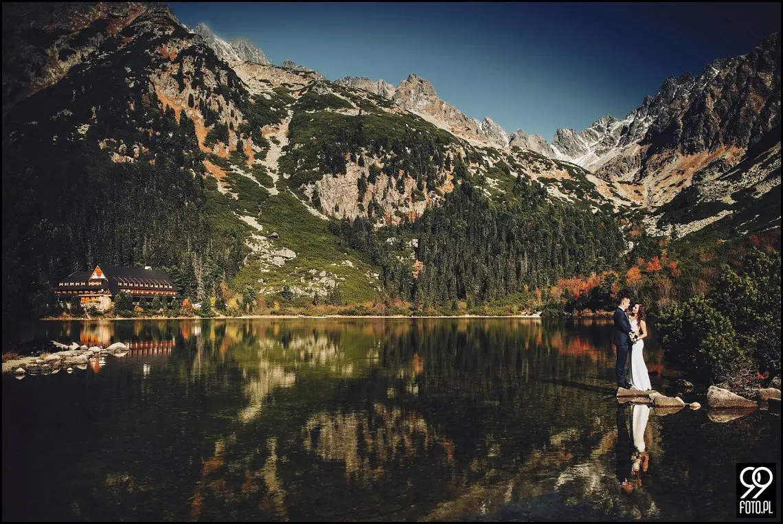 plener strbskie pleso, popradzki staw zdjęcia ślubne, sesja ślubna Słowacja