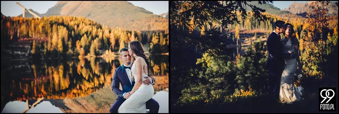 plener strbskie pleso, popradzki staw zdjęcia ślubne, sesja ślubna Słowacja