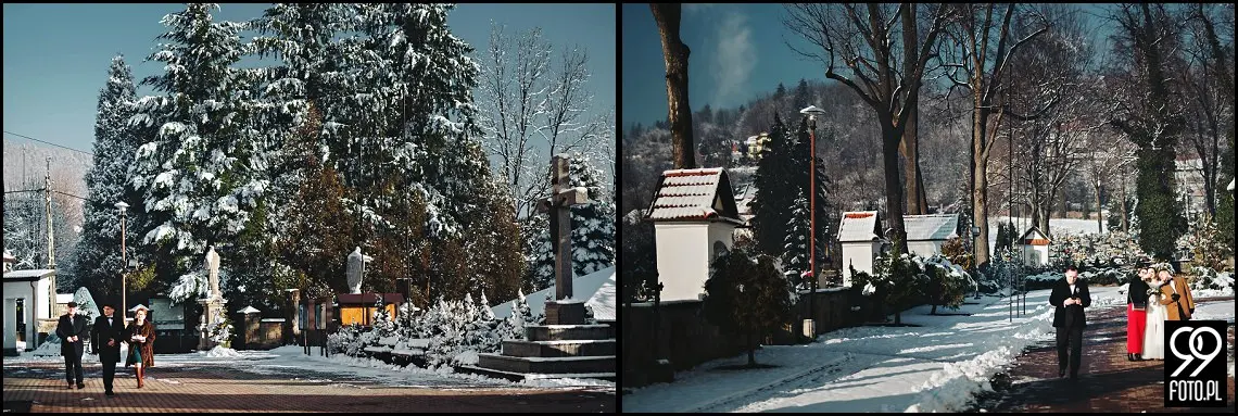 Karczma Pod Kogutkiem Krzywaczka, reportaż ślubny Maków Podhalański