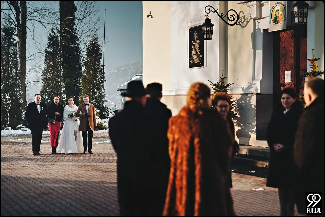 Karczma Pod Kogutkiem Krzywaczka, reportaż ślubny Maków Podhalański