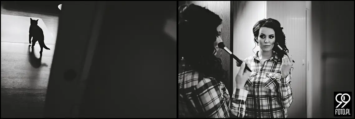 Zimowy ślub Kraków, Kościół na Szkanych Domach, reportaż ślubny Nowa Huta