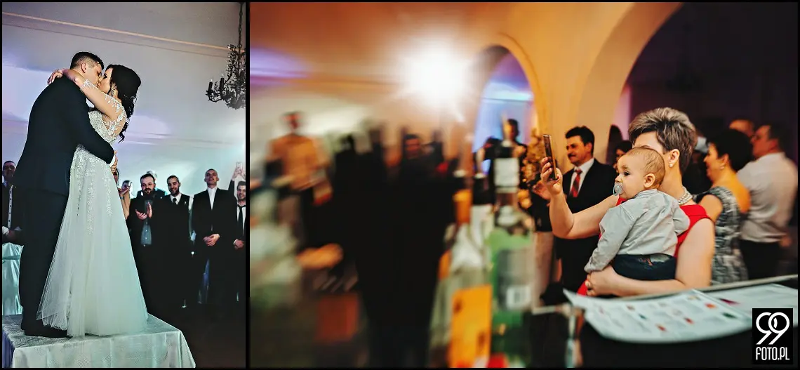 Zimowy ślub Kraków, Kościół na Szkanych Domach, reportaż ślubny Nowa Huta