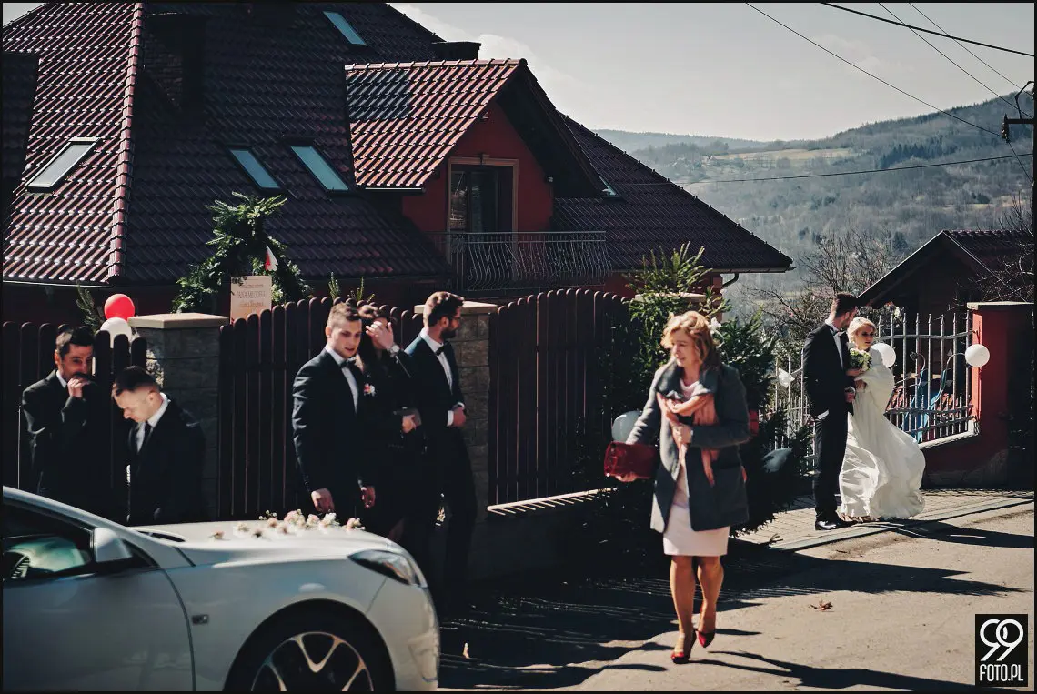 Dom weselny Aleksandra, zdjęcia ślubne Mszana Dolna, fotograf na wesele Mszana