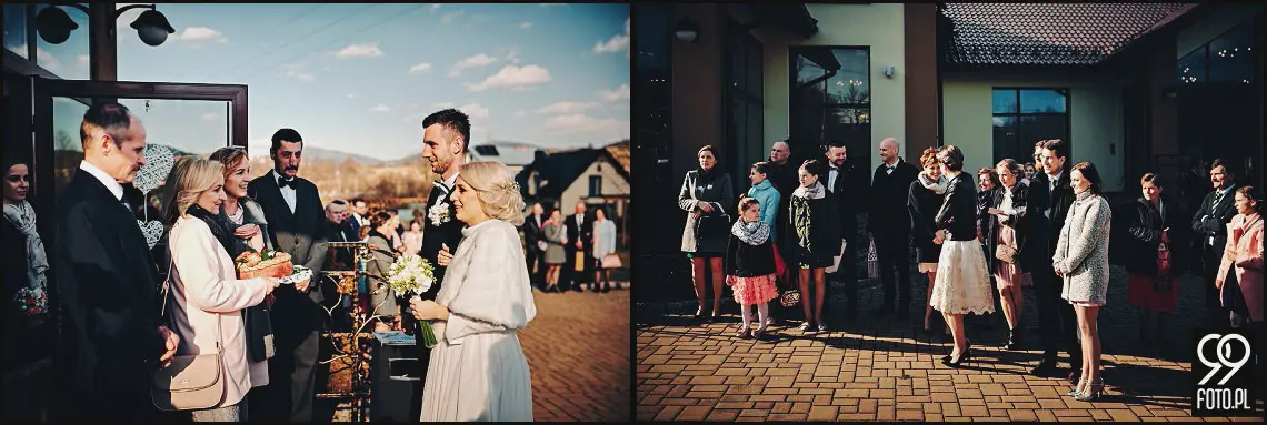 Dom weselny Aleksandra, zdjęcia ślubne Mszana Dolna, fotograf na wesele Mszana