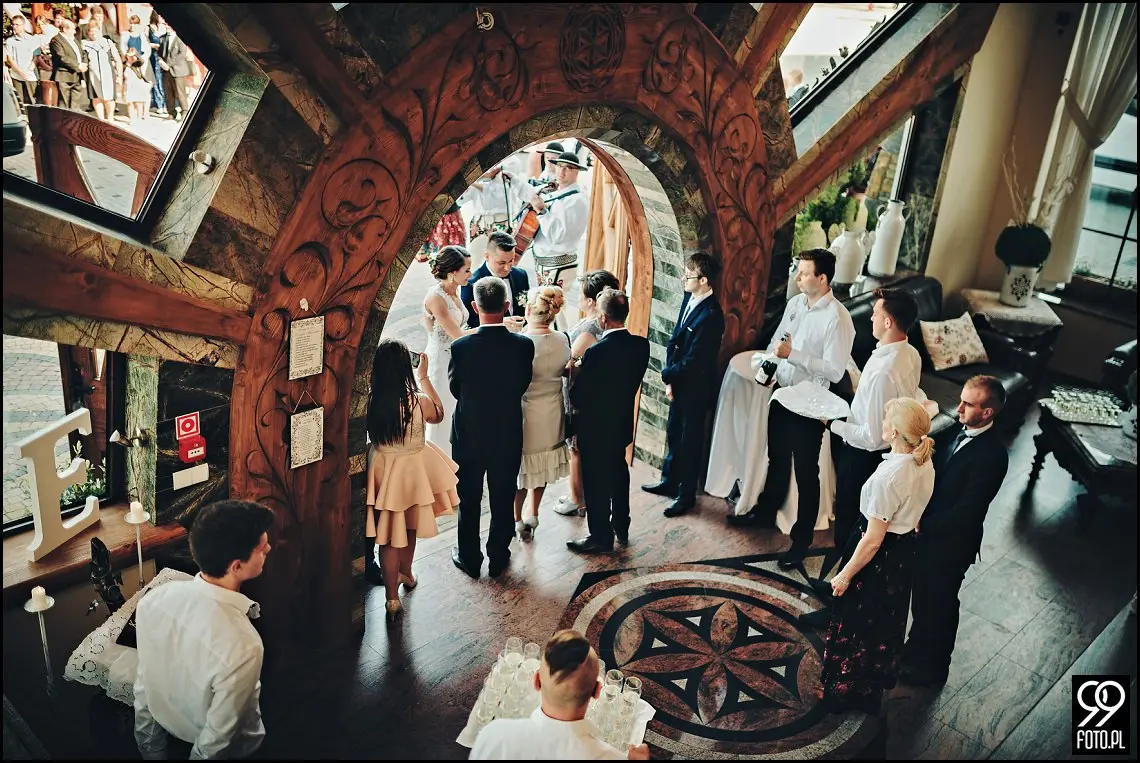 Przystań w Kabanosie Spytkowice, zdjęcia ślubne Jordanów, Dom Weselny Spytkowice